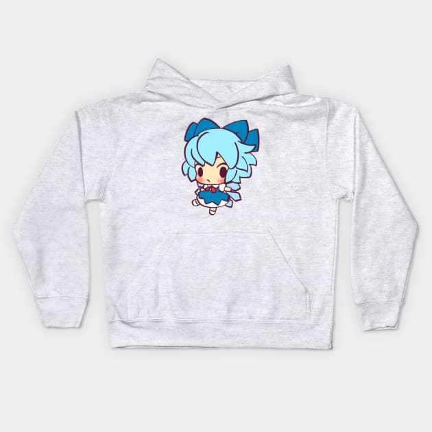 Mudwizard re-draws the tiniest of tiny chibi cirno / touhou memes Kids Hoodie by mudwizard